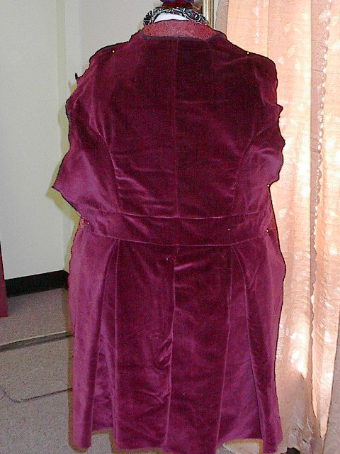 replica coat full back